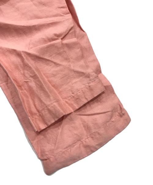 SILKKI（シルッキ）SILKKI (シルッキ) ボタニカルダイシルクリネンパンツ/イージーパンツ レッド サイズ:Mの古着・服飾アイテム