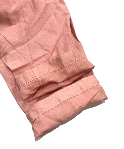 SILKKI（シルッキ）SILKKI (シルッキ) ボタニカルダイシルクリネンパンツ/イージーパンツ レッド サイズ:Mの古着・服飾アイテム