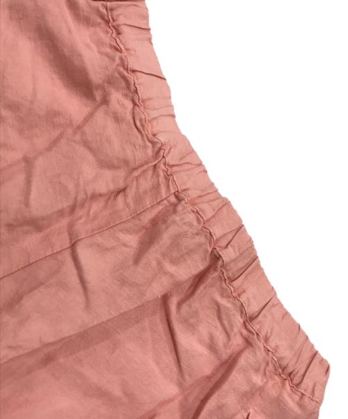 SILKKI（シルッキ）SILKKI (シルッキ) ボタニカルダイシルクリネンパンツ/イージーパンツ レッド サイズ:Mの古着・服飾アイテム