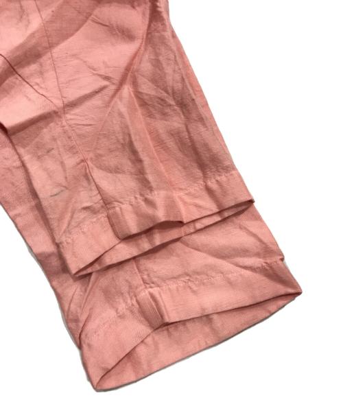 SILKKI（シルッキ）SILKKI (シルッキ) ボタニカルダイシルクリネンパンツ/イージーパンツ レッド サイズ:Mの古着・服飾アイテム