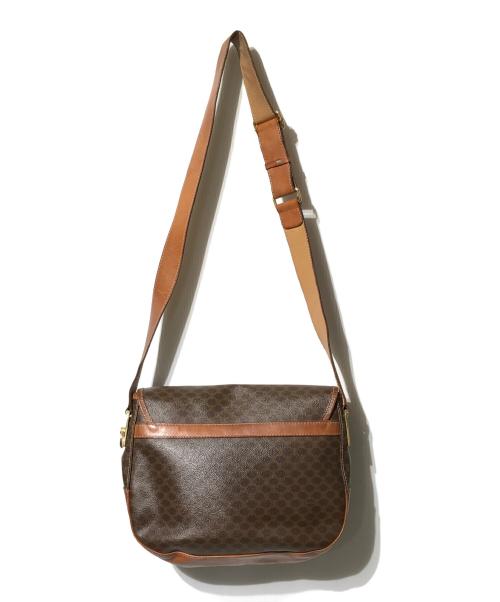 CELINE（セリーヌ）CELINE (セリーヌ) マカダム柄メッセンジャーバッグ ブラウンの古着・服飾アイテム