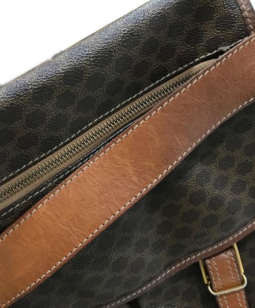 CELINE（セリーヌ）CELINE (セリーヌ) マカダム柄メッセンジャーバッグ ブラウンの古着・服飾アイテム