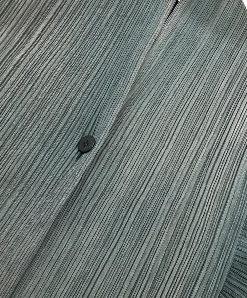 PLEATS PLEASE（プリーツプリーズ）PLEATS PLEASE (プリーツプリーズ) ショールカラープリーツジャケット グリーン サイズ:Sの古着・服飾アイテム