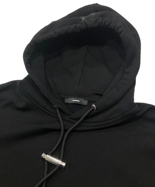 DIESEL（ディーゼル）DIESEL (ディーゼル) サイドラインジップアップパーカー ブラック サイズ:Mの古着・服飾アイテム