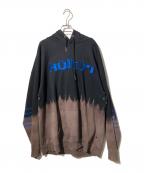 DIESELディーゼル）の古着「刺繍プルオーバーパーカー」｜ブラック