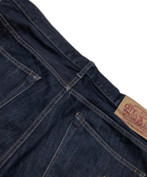 A BATHING APE（ア ベイシング エイプ）A BATHING APE (ア ベイシング エイプ) Milo刺繍デニムハーフパンツ インディゴ サイズ:Lの古着・服飾アイテム