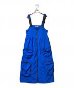 Candy Stripperキャンディーストリッパー）の古着「POCKET ZIP ONE-PIECE」｜ブルー