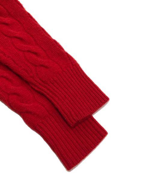 POLO RALPH LAUREN（ポロ・ラルフローレン）POLO RALPH LAUREN (ポロ・ラルフローレン) カシミヤブレンドニットカーディガン レッド サイズ:XSの古着・服飾アイテム