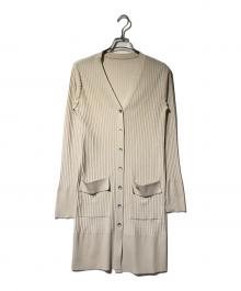FOXEY（フォクシー）の古着「Rain Shadロングカーディガン」｜ベージュ