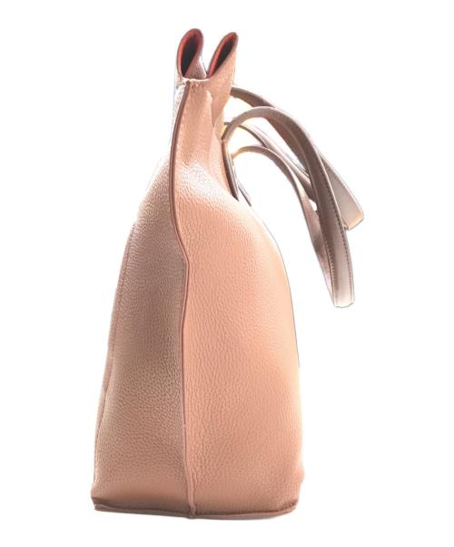 TAKEO KIKUCHI（タケオキクチ）TAKEO KIKUCHI (タケオキクチ) PVCシュリンクトートバッグ ブラウンの古着・服飾アイテム