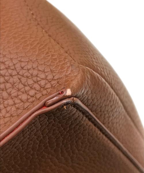 TAKEO KIKUCHI（タケオキクチ）TAKEO KIKUCHI (タケオキクチ) PVCシュリンクトートバッグ ブラウンの古着・服飾アイテム