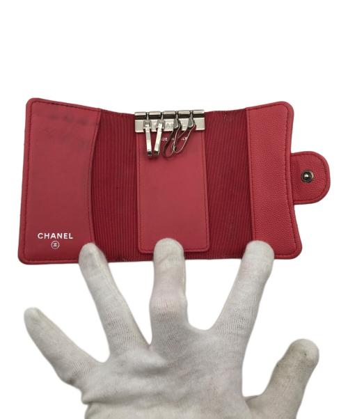 CHANEL（シャネル）CHANEL (シャネル) マトラッセ4連キーケース ピンクの古着・服飾アイテム