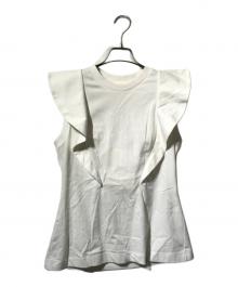 ALEXANDER McQUEEN（アレキサンダーマックイーン）の古着「Ruffled top」｜ホワイト