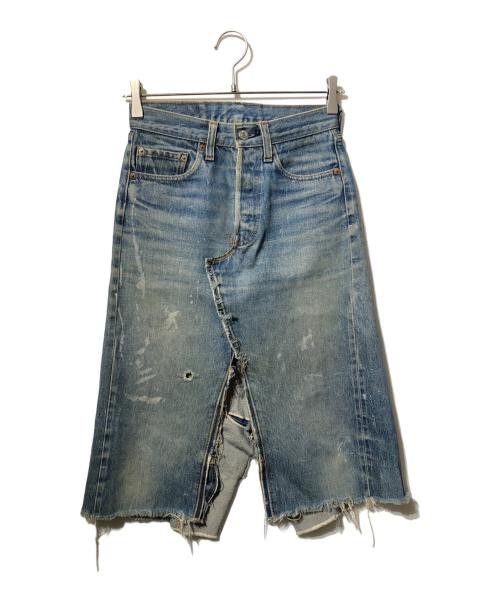 LEVI'S（リーバイス）LEVI'S (リーバイス) デニムリメイクスカート インディゴ サイズ:W27 L32W27の古着・服飾アイテム