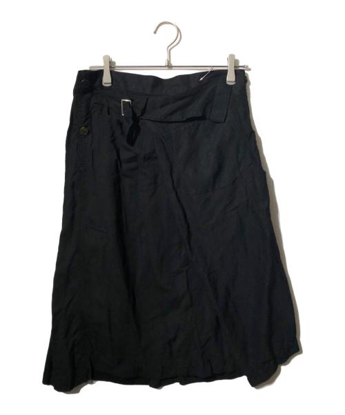 tricot COMME des GARCONS（トリココムデギャルソン）tricot COMME des GARCONS (トリココムデギャルソン) 膝丈巻きスカート ブラック サイズ:Mの古着・服飾アイテム