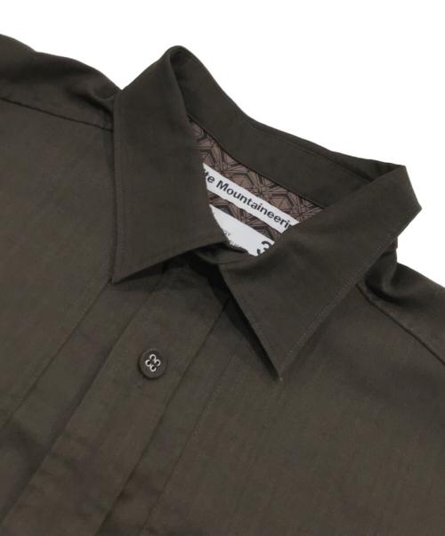 WHITE MOUNTAINEERING（ホワイトマウンテ二アニング）WHITE MOUNTAINEERING (ホワイトマウンテ二アニング) チェストポケット シャツシャツ/ポケット付き半袖シャツ ブラウン サイズ:3の古着・服飾アイテム