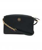 MICHAEL KORSマイケル・コース）の古着「ロゴレザーショルダーバッグ」｜ブラック