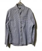 POLO RALPH LAURENポロ・ラルフローレン）の古着「ボタンダウンチェックシャツ/長袖シャツ」｜ネイビー