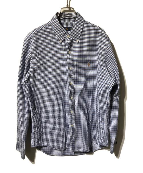 POLO RALPH LAUREN（ポロ・ラルフローレン）POLO RALPH LAUREN (ポロ・ラルフローレン) ボタンダウンチェックシャツ/長袖シャツ ネイビー サイズ:Ｌの古着・服飾アイテム