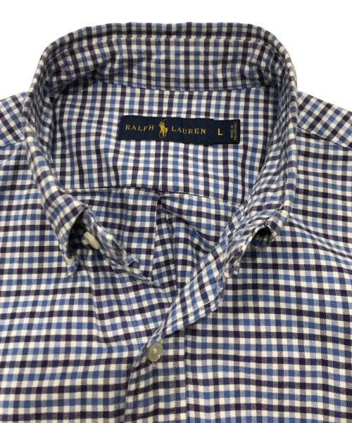 POLO RALPH LAUREN（ポロ・ラルフローレン）POLO RALPH LAUREN (ポロ・ラルフローレン) ボタンダウンチェックシャツ/長袖シャツ ネイビー サイズ:Ｌの古着・服飾アイテム