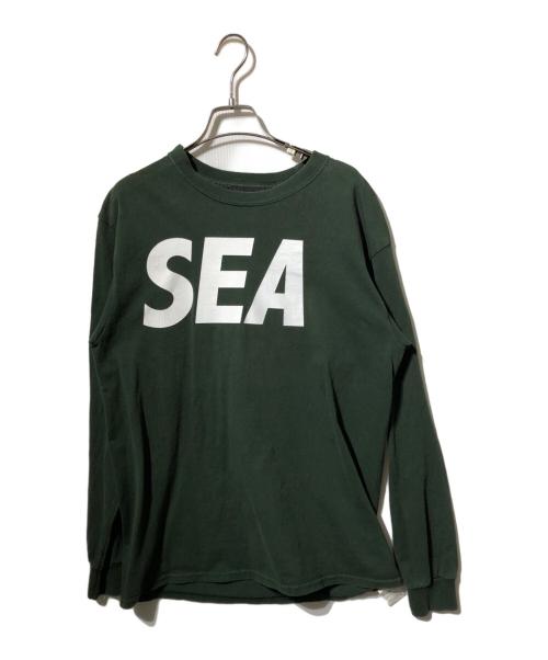 WIND AND SEA（ウィンダンシー）WIND AND SEA (ウィンダンシー) ロングスリーブカットソー グリーン サイズ:Ｍの古着・服飾アイテム