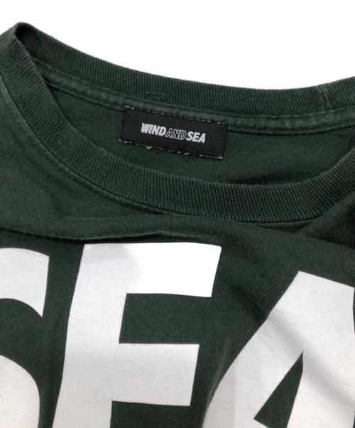 WIND AND SEA（ウィンダンシー）WIND AND SEA (ウィンダンシー) ロングスリーブカットソー グリーン サイズ:Ｍの古着・服飾アイテム