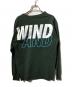 WIND AND SEA (ウィンダンシー) ロングスリーブカットソー グリーン サイズ:Ｍ：5000円