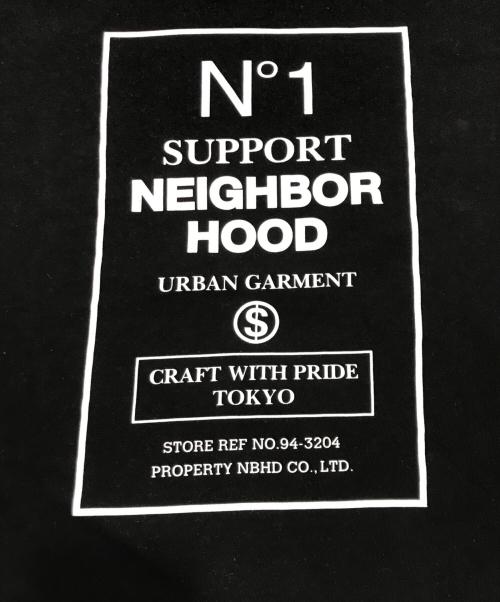 NEIGHBORHOOD（ネイバーフッド）NEIGHBORHOOD (ネイバーフッド) No.1ロゴ クルーネック Tシャツ/半袖カットソー ブラック サイズ:Ｍの古着・服飾アイテム