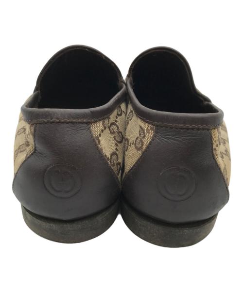 GUCCI（グッチ）GUCCI (グッチ) GGキャンバススリッポン ベージュ サイズ:40の古着・服飾アイテム