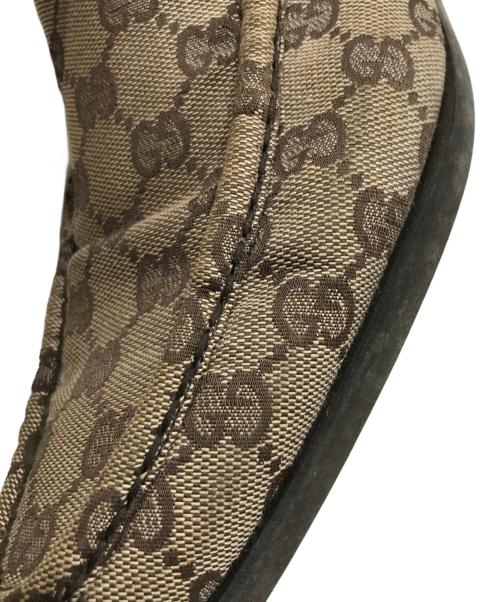 GUCCI（グッチ）GUCCI (グッチ) GGキャンバススリッポン ベージュ サイズ:40の古着・服飾アイテム