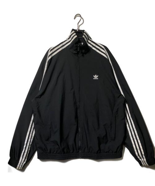 adidas（アディダス）adidas (アディダス) ADILENIUM オーバーサイズ トラックトップ ブラック サイズ:XLの古着・服飾アイテム