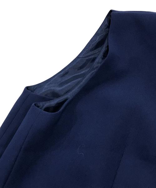 Kaene（カエン）Kaene (カエン) スカラップ×ペプラム オールインワン ブルー サイズ:36の古着・服飾アイテム