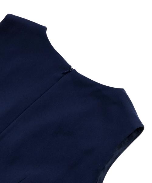 Kaene（カエン）Kaene (カエン) スカラップ×ペプラム オールインワン ブルー サイズ:36の古着・服飾アイテム