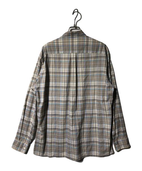 AURALEE（オーラリー）AURALEE (オーラリー) SUPER LIGHT WOOL CHECK SHIRTS ベージュ サイズ:4の古着・服飾アイテム