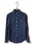 RALPH LAUREN（ラルフローレン）の古着「リネンボタンダウンシャツ」｜ネイビー