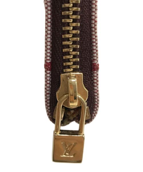 LOUIS VUITTON（ルイ ヴィトン）LOUIS VUITTON (ルイ ヴィトン) ミニラン ポシェット クレ キーホルダー付 コインケース レッドの古着・服飾アイテム