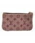 LOUIS VUITTON（ルイ ヴィトン）の古着「ミニラン ポシェット クレ キーホルダー付 コインケース」｜レッド