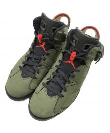 NIKE（ナイキ）の古着「Travis Scott × Nike Air Jordan 6 Retro "Medium Olive"（トラヴィススコット×ナイキ　エアージョーダン　６　レトロ　"ミディアム　オリーブ"）」｜オリーブ