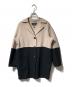 Max Mara WEEK END LINE（マックスマーラ ウイークエンドライン）の古着「ウールバイカラーコート」｜ベージュ×ブラック