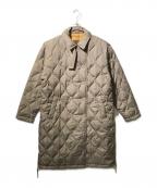 TAIONタイオン）の古着「W Military Double Breasted Long Down Jacket」｜ブラウン