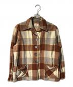 PENDLETONペンドルトン）の古着「ウールチェックジャケット」｜ベージュ×ブラウン