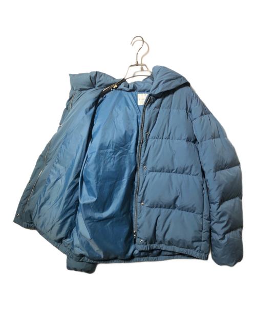 KUMIKYOKU（クミキョク）KUMIKYOKU (クミキョク) パウダリータフタ ショートダウンコート ブルー サイズ:2の古着・服飾アイテム