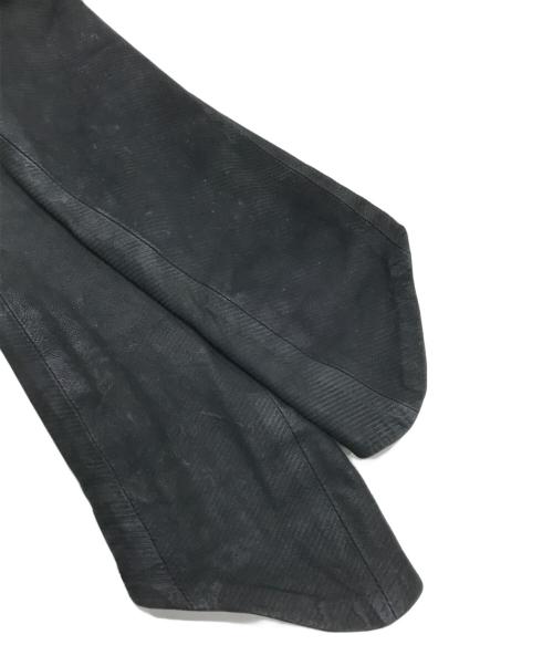 JULIUS（ユリウス）JULIUS (ユリウス) ISETAN (イセタン) ラムレザージャケット ブラック サイズ:3の古着・服飾アイテム