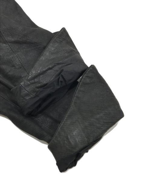 JULIUS（ユリウス）JULIUS (ユリウス) ISETAN (イセタン) ラムレザージャケット ブラック サイズ:3の古着・服飾アイテム