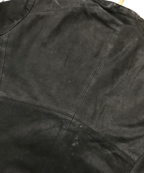 JULIUS（ユリウス）JULIUS (ユリウス) ISETAN (イセタン) ラムレザージャケット ブラック サイズ:3の古着・服飾アイテム