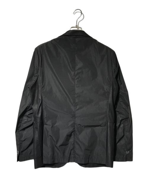 EMMETI（エンメティ）EMMETI (エンメティ) ゴートレザー切り替えテーラードジャケット ブラック サイズ:50の古着・服飾アイテム