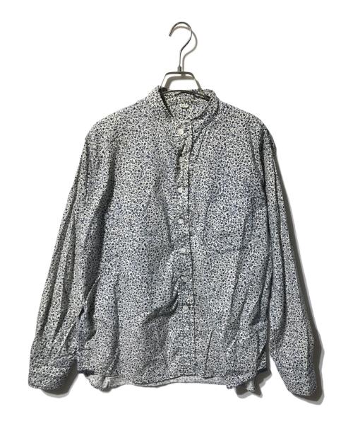 45R（フォーティファイブ・アール）45R (フォーティファイブ・アール) フラワータペット オーシャンスタンドシャツ ネイビー×アイボリー サイズ:表記なしの古着・服飾アイテム