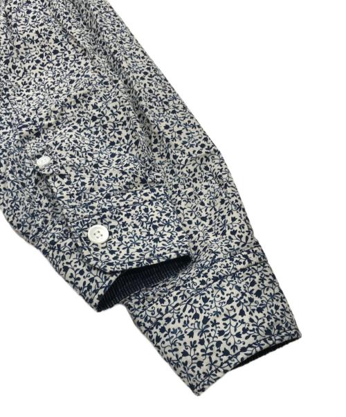 45R（フォーティファイブ・アール）45R (フォーティファイブ・アール) フラワータペット オーシャンスタンドシャツ ネイビー×アイボリー サイズ:表記なしの古着・服飾アイテム