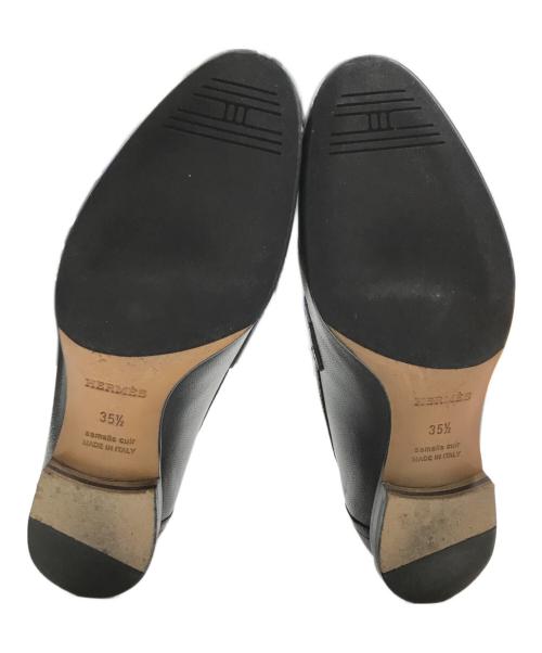 HERMES（エルメス）HERMES (エルメス) コンスタンスローファー ブラック サイズ:35 1/2の古着・服飾アイテム