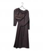 AKIRA NAKAアキラナカ）の古着「アシンメトリードレス」｜ブラウン